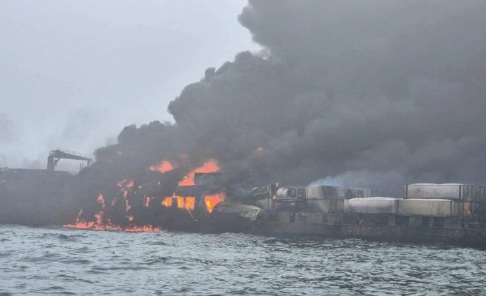 Dozens feared dead in horrific collision between US oil tanker and Portuguese ship in North Sea