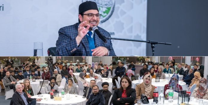 Professor Dr. Hussain Mohi-ud-Din Qadri addresses a conference on the topic of “Islam, Religious Harmony and Social Solidarity” in Canberra, Australia.