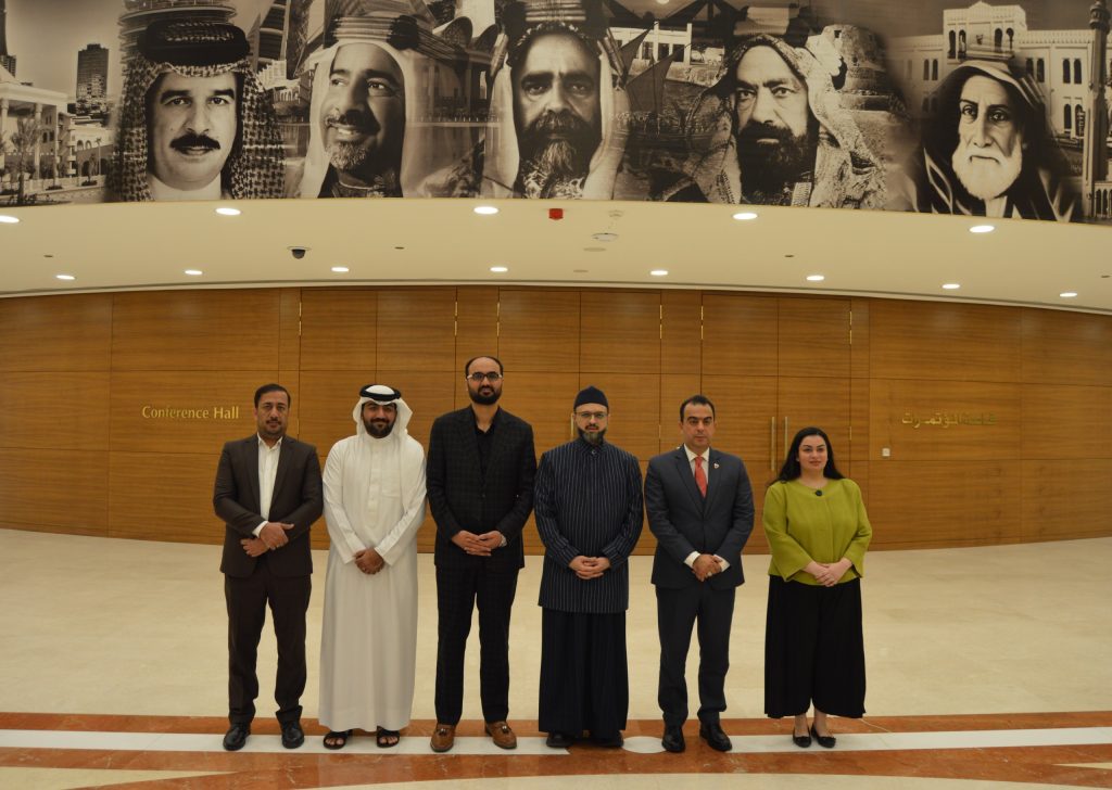 ڈاکٹر حسن قادری کی کنگ حمد گلوبل سنٹر فار پیس بحرین کے نائب چیئرمین سے ملاقات