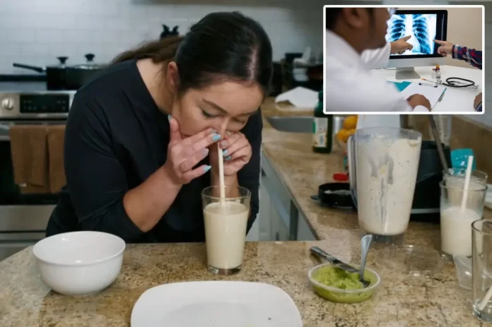 ناک سے خوراک لینے کی عجیب عادت، شوق نے خاتون کو سماجی تنہائی کی طرف دھکیل دیا