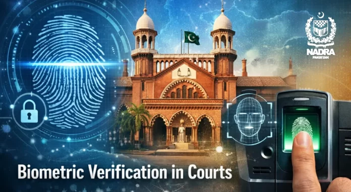 پنجاب میں جعلی مقدمات کا خاتمہ، عدالتوں میں بائیو میٹرک نظام نافذ