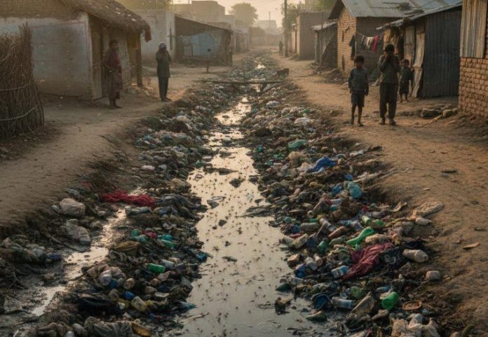 The condition of drains across Muhammadpur city is deteriorating, with piles of garbage and an abundance of mosquitoes.