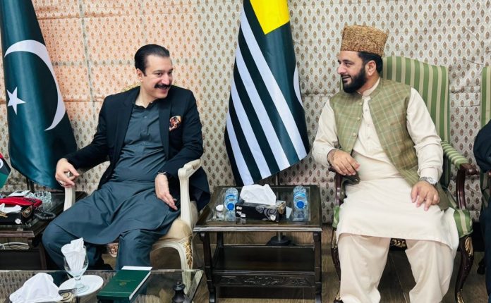 Dr. Mir Asif Akbar meets the Prime Minister of Azad Jammu and Kashmir