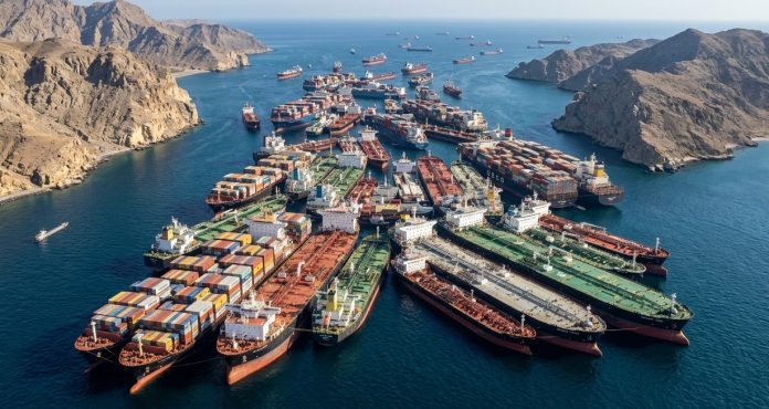 How does Iran control the vital Strait of Hormuz